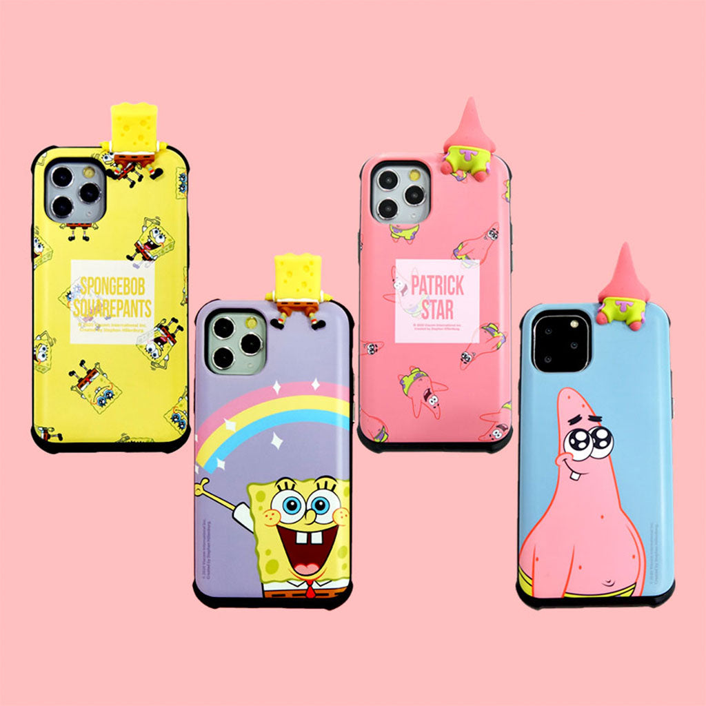 SpongeBob Character Figure Slide Card Bumper Phone Case