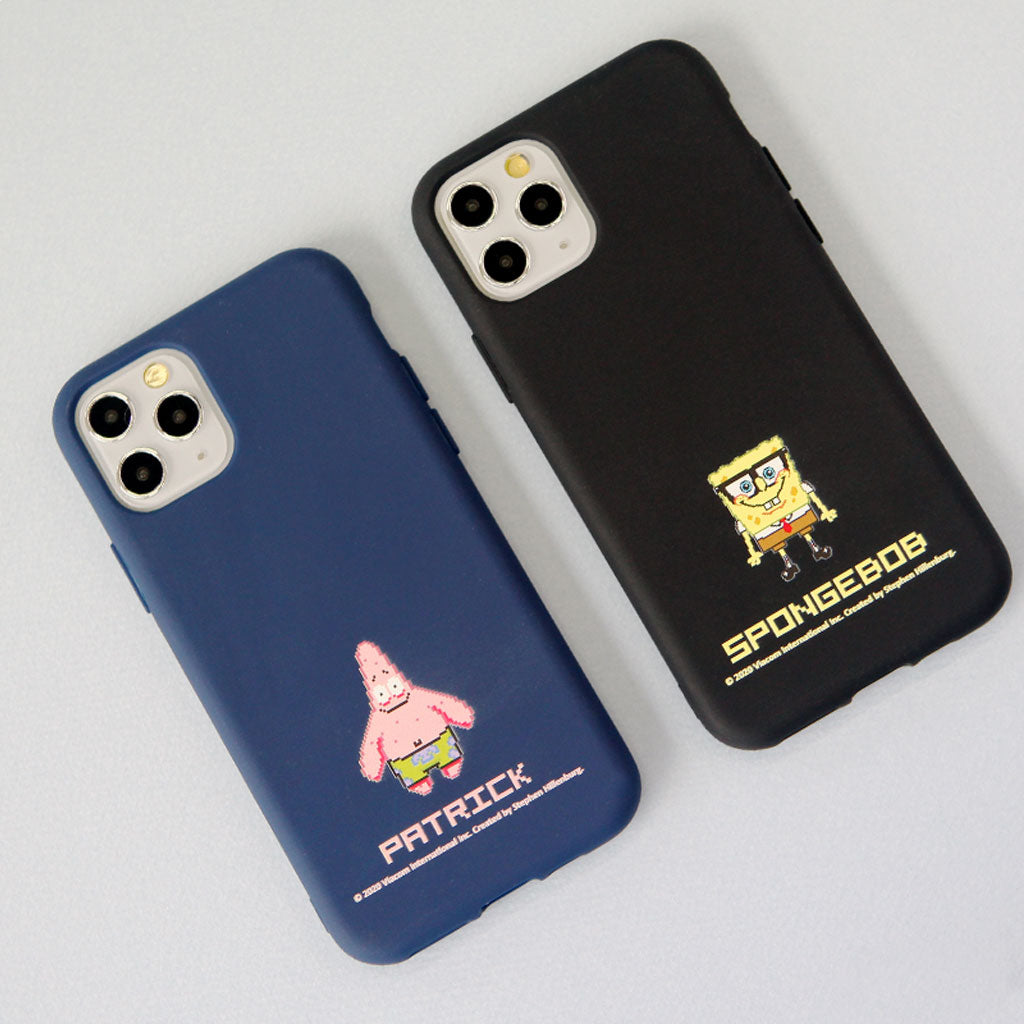 SpongeBob Character Pixel Color Jelly Phone Case