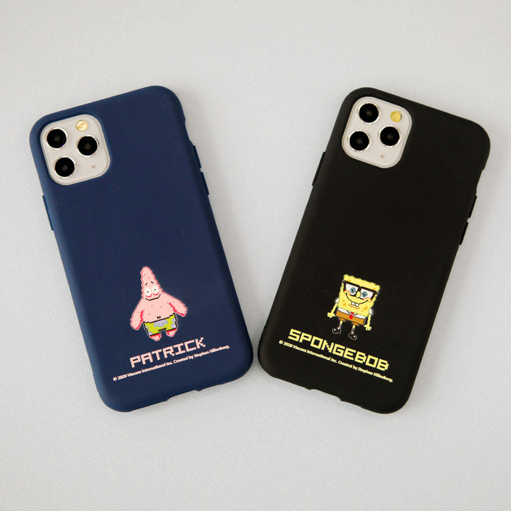 SpongeBob Character Pixel Color Jelly Phone Case