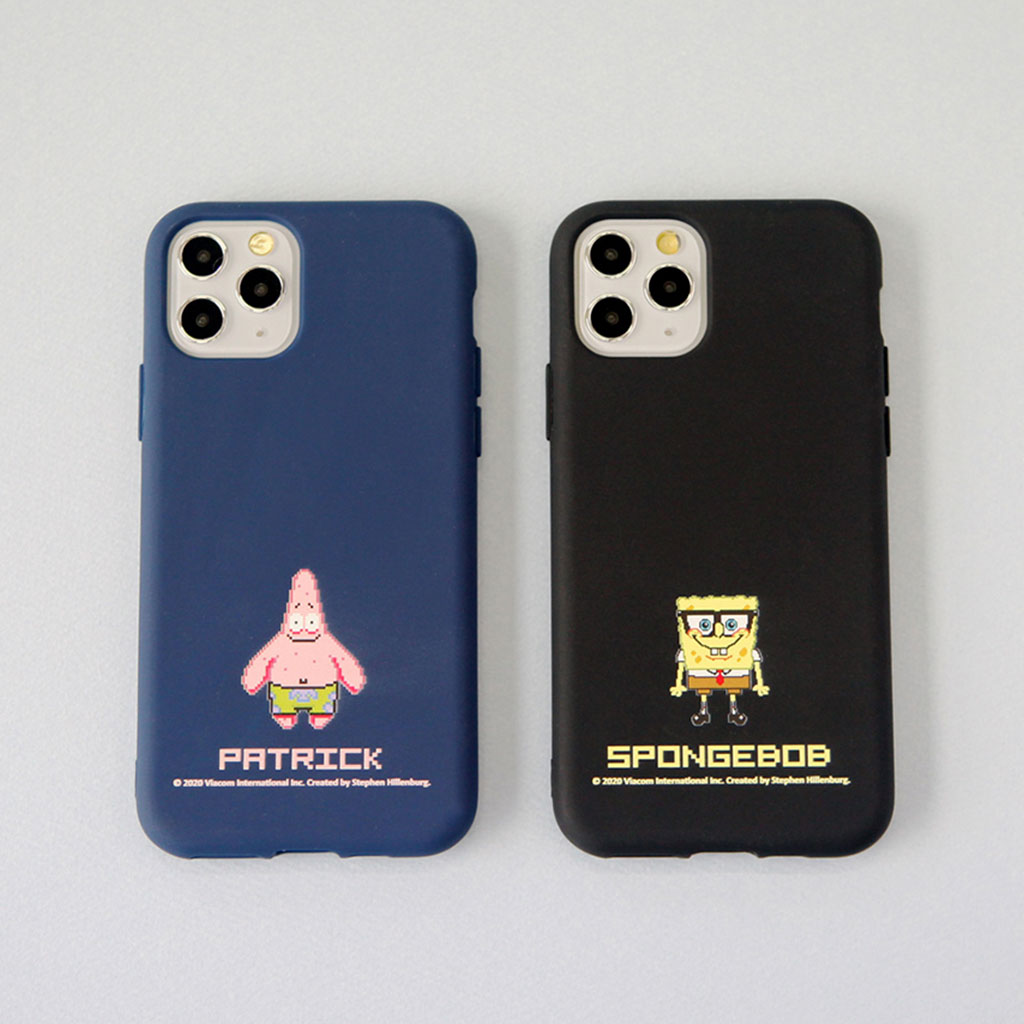 SpongeBob Character Pixel Color Jelly Phone Case