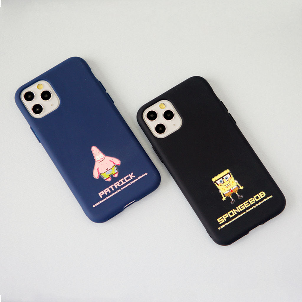 SpongeBob Character Pixel Color Jelly Phone Case