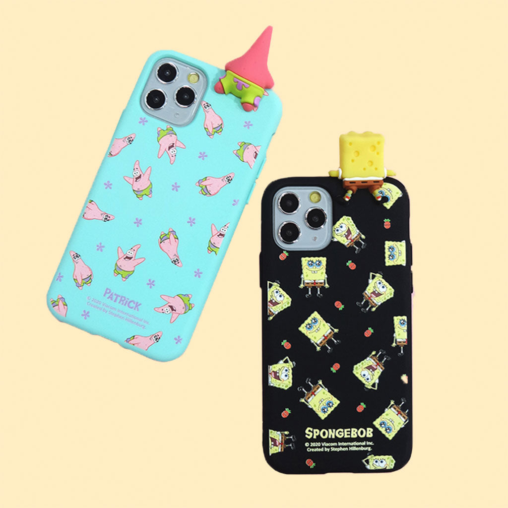 SpongeBob Character Figure Color Jelly Phone Case