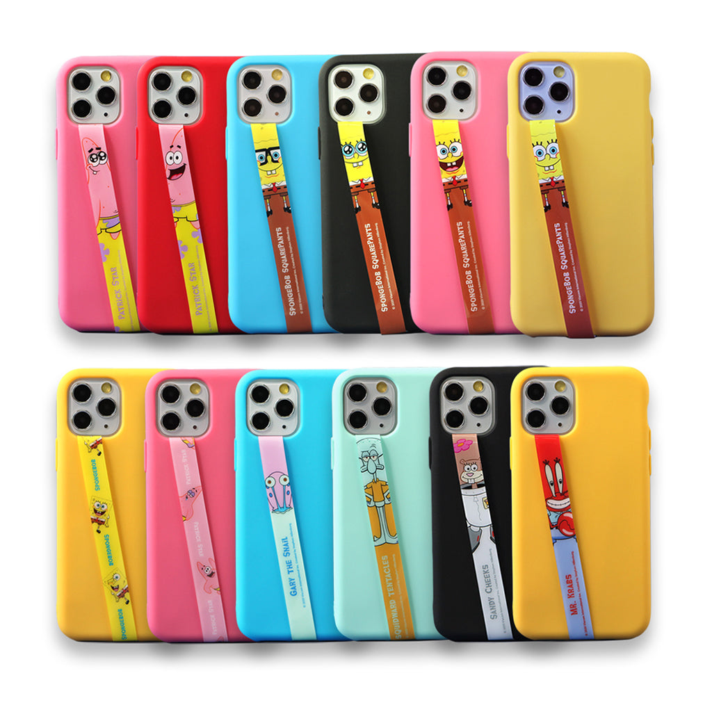 SpongeBob Character Phone Strap Phone Loop, Phone Grip with All Smartphone cases