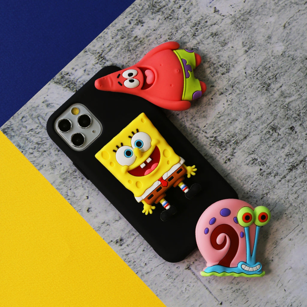 SpongeBob Character Figure Phone Holder Pop Tok Socket Tok Smart Tok Grip Tok