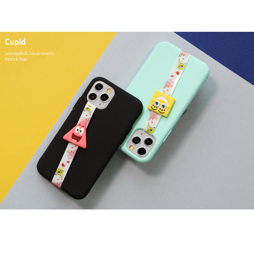 SpongeBob Character Figure Phone Strap Phone Loop, Phone Grip with All Smartphone cases