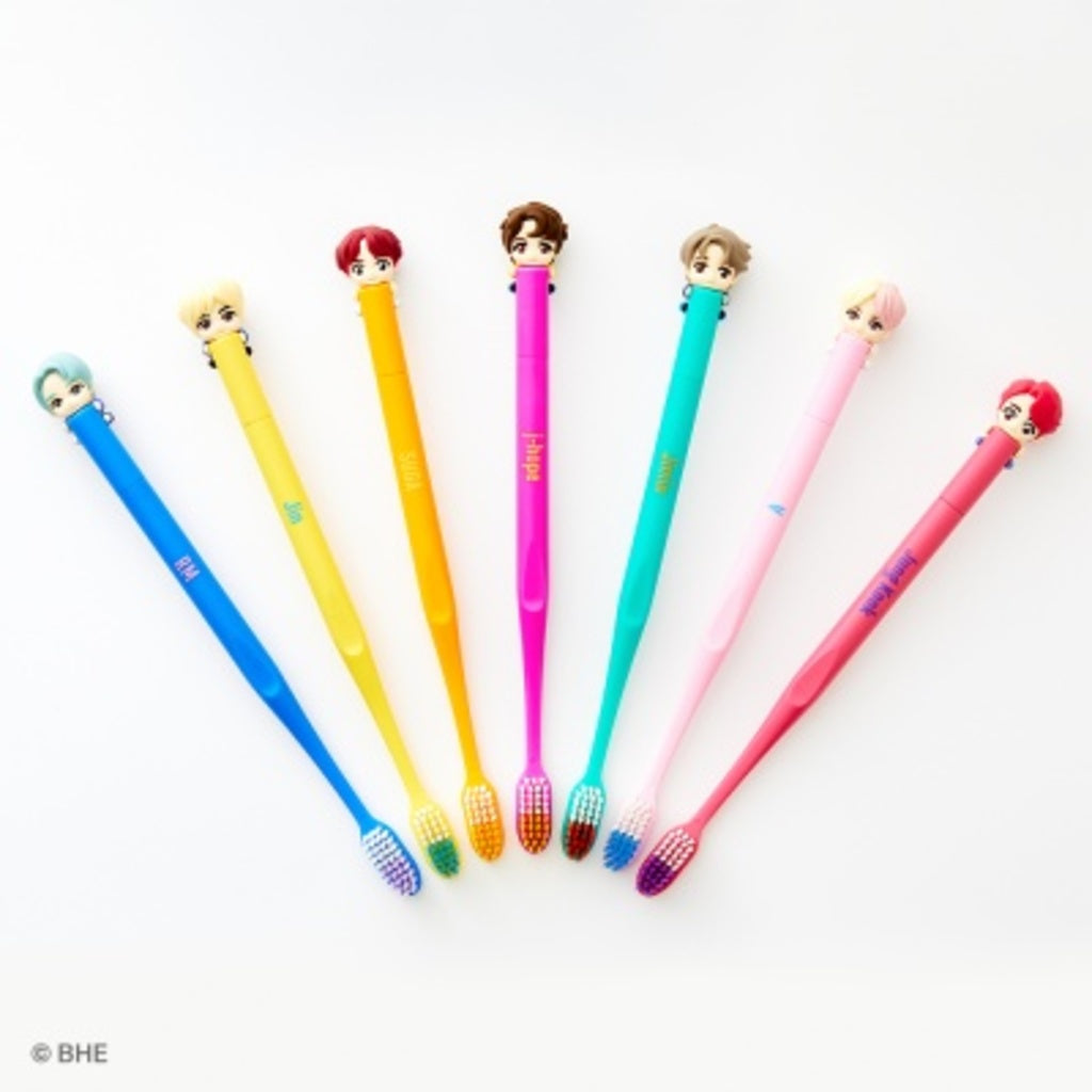 BTS Character Figure Toothbrush Magnet Set