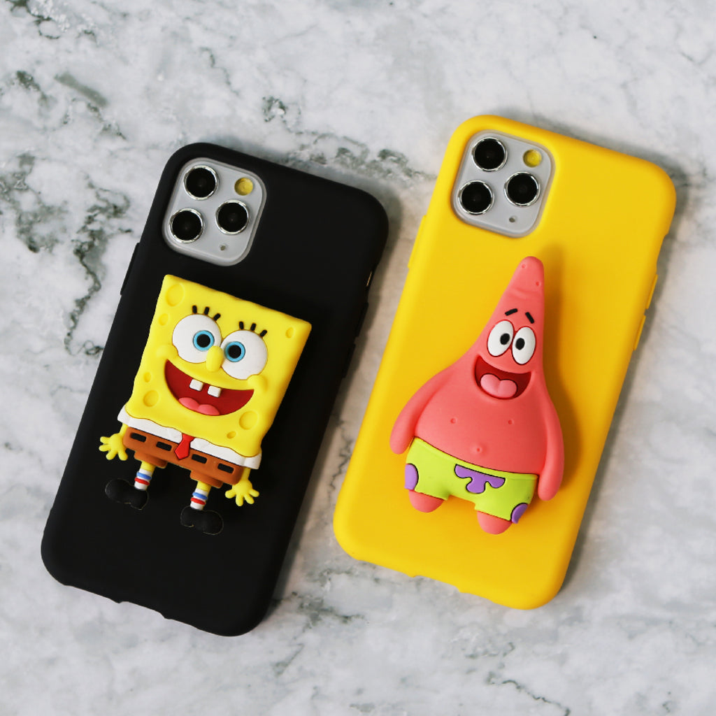 SpongeBob Character Figure Phone Holder Pop Tok Socket Tok Smart Tok Grip Tok