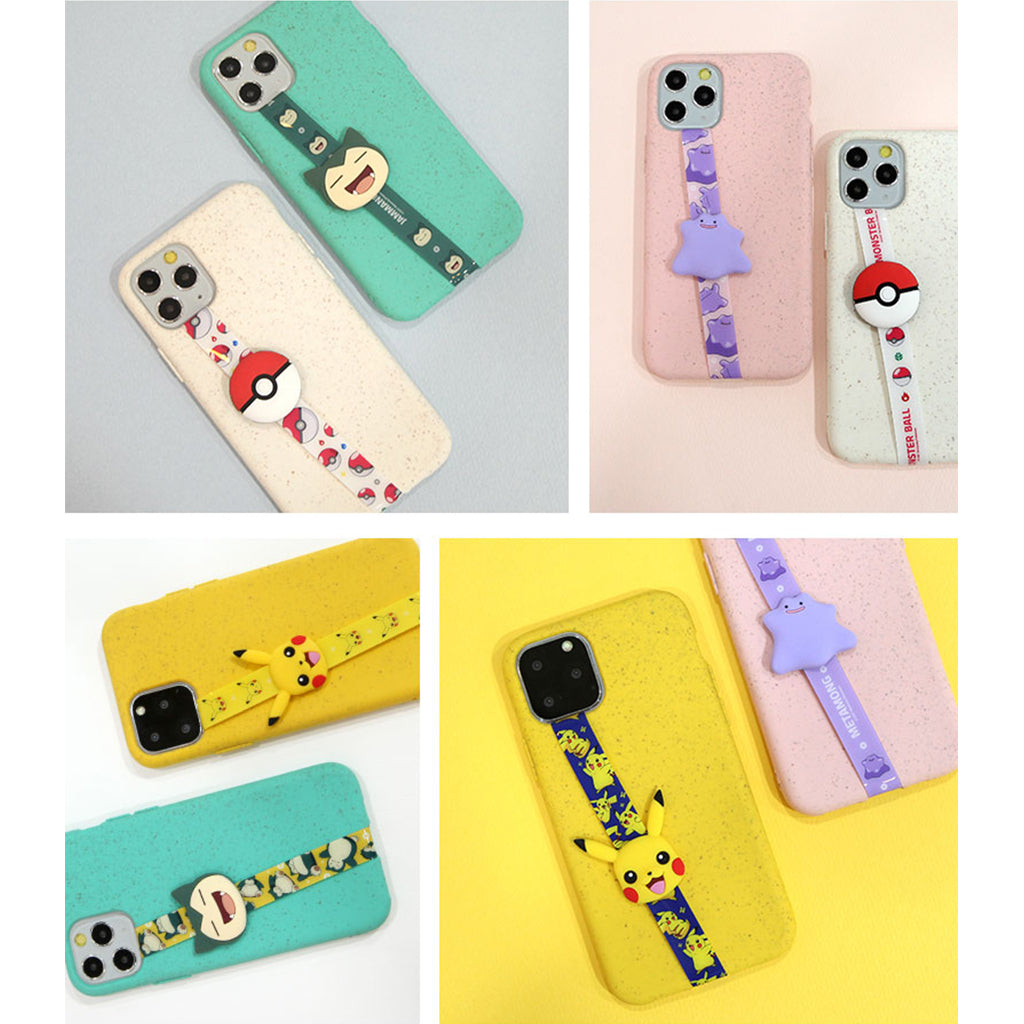 Pokemon Character Figure Phone Strap Phone Loop, Phone Grip with All Smartphone cases