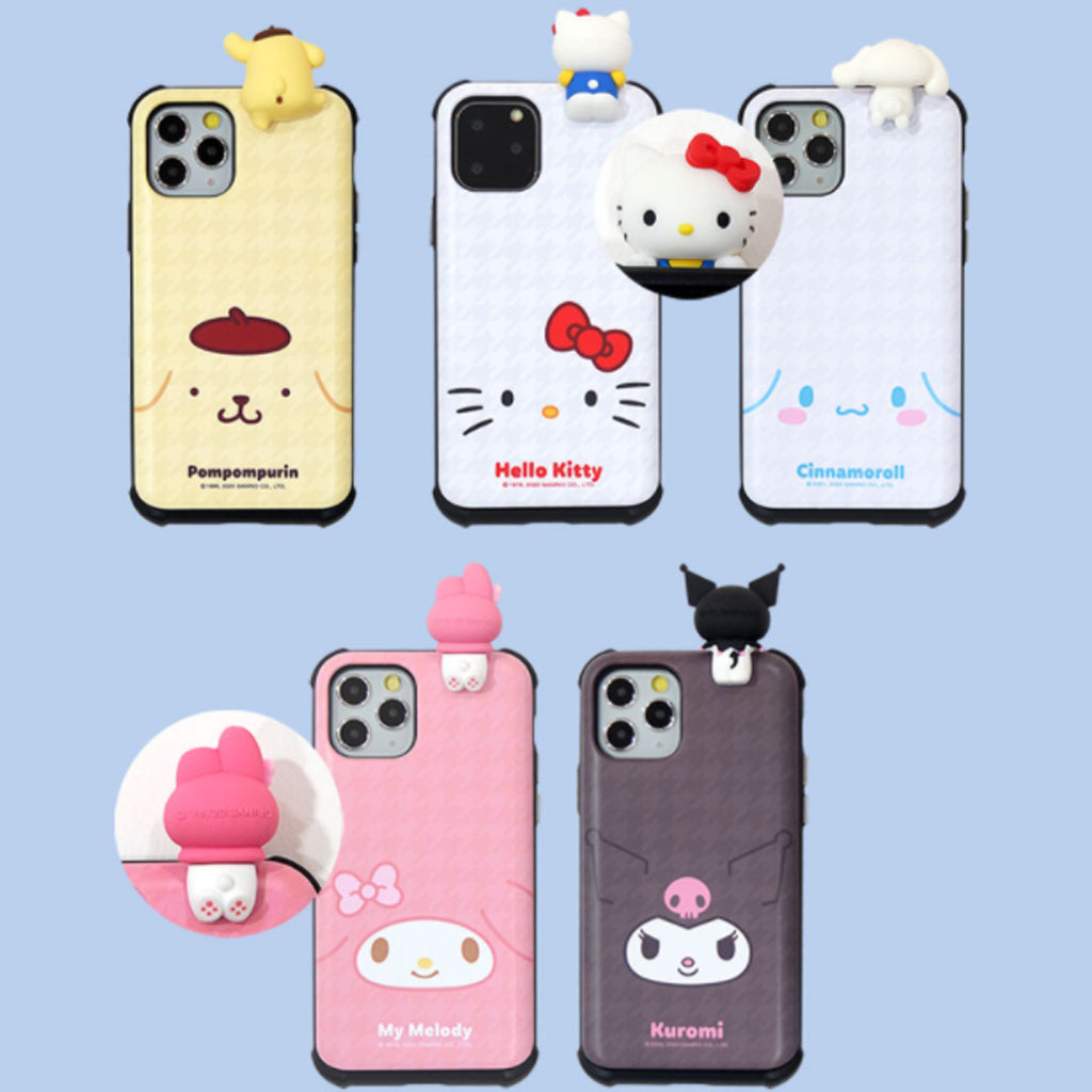 Sanrio Character Figure Slide Card Bumper Phone Case