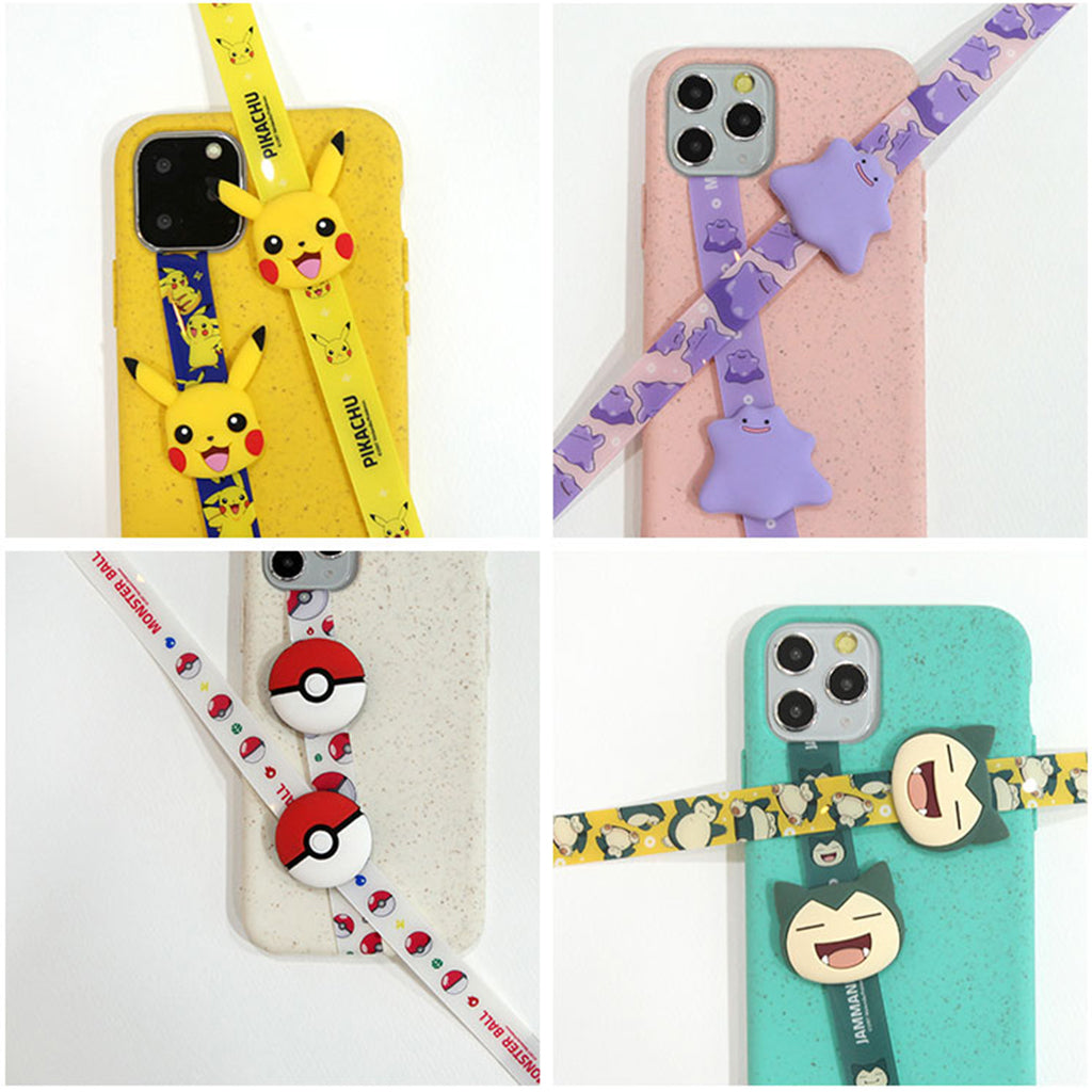 Pokemon Character Figure Phone Strap Phone Loop, Phone Grip with All Smartphone cases