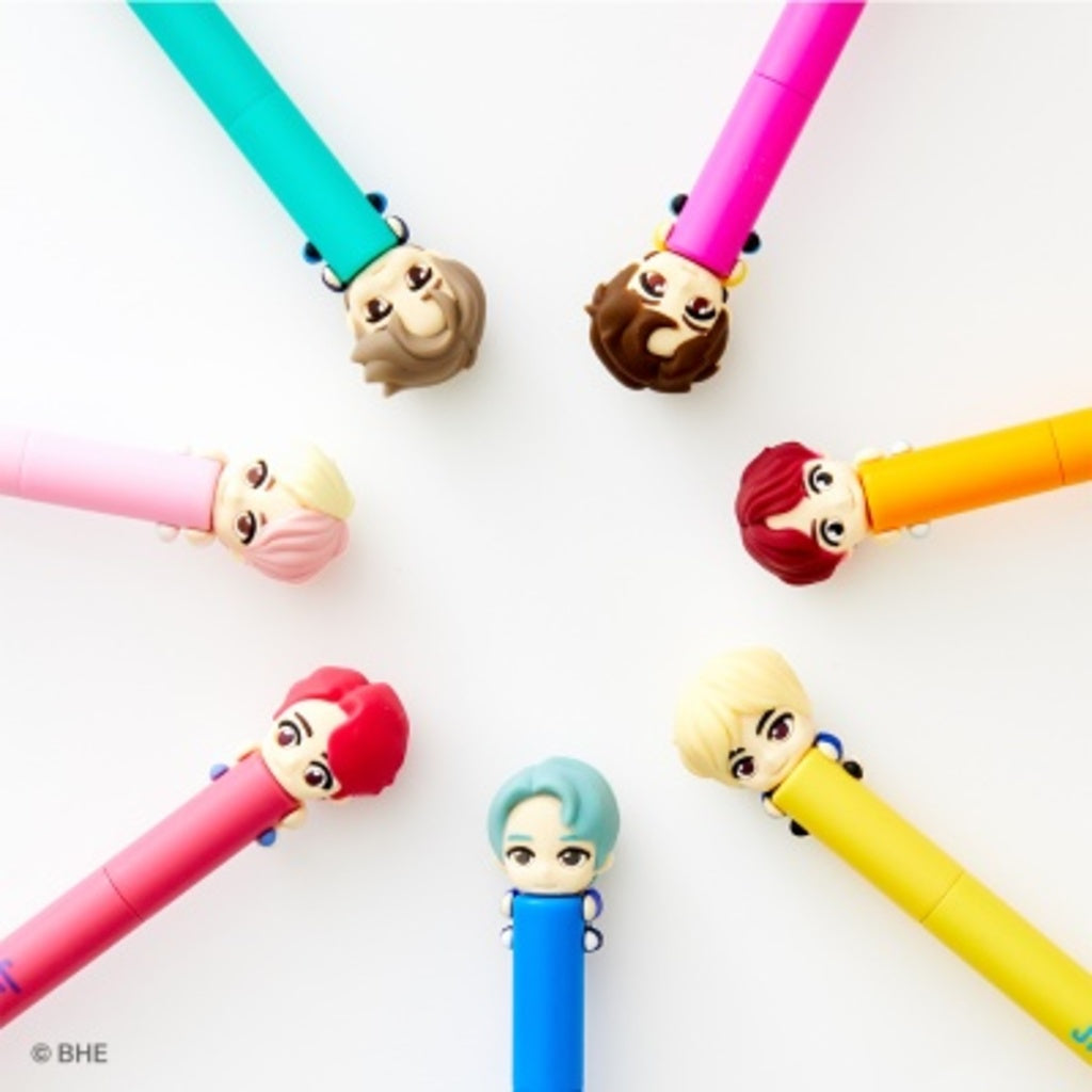 BTS Character Figure Toothbrush Magnet Set