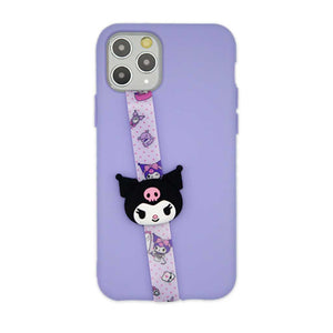 Sanrio Character Figure Phone Strap Phone Loop, Phone Grip with All Smartphone cases