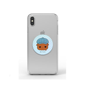 Butt Detective Character Face Phone Holder Pop Tok Socket Tok Grip Tok Smart Tok