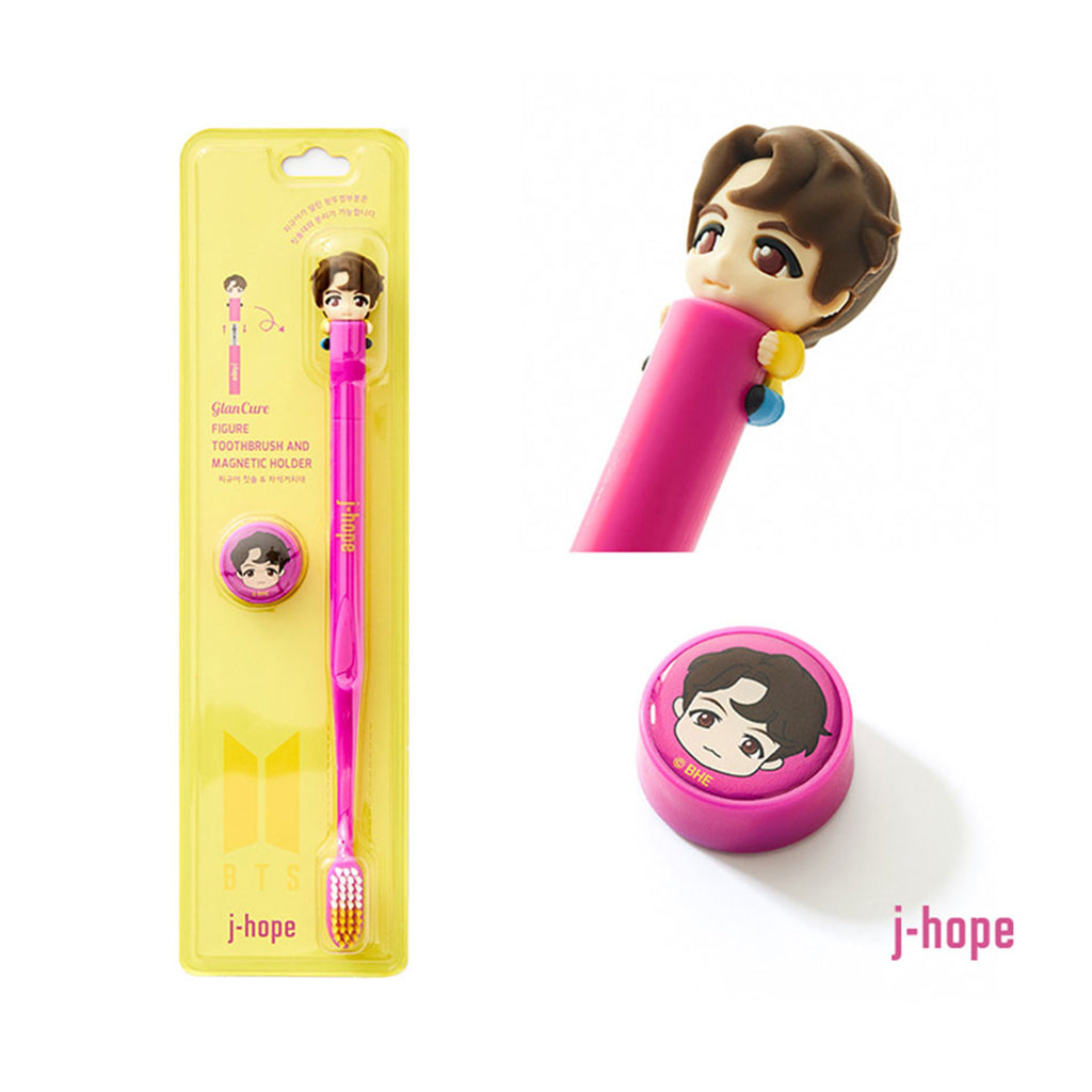 BTS Character Figure Toothbrush Magnet Set