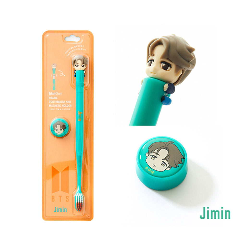 BTS Character Figure Toothbrush Magnet Set