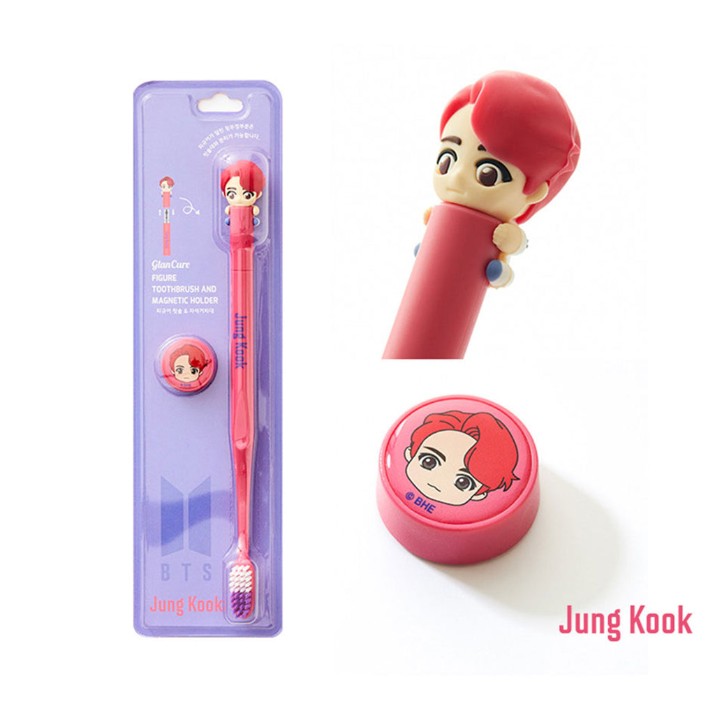 BTS Character Figure Toothbrush Magnet Set