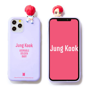 BTS Character Figure Color Jelly Phone Case