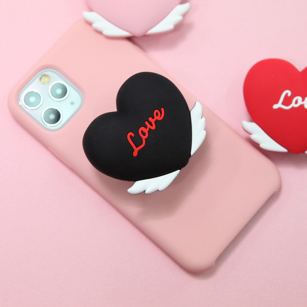 Heart Figure Phone Holder Pop Tok Socket Tok Grip Tok Smart Tok