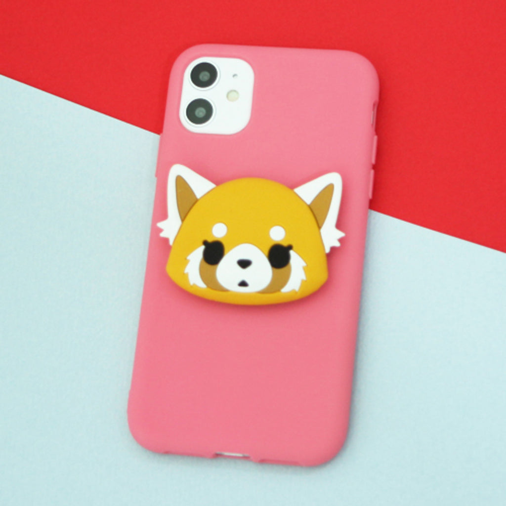 Sanrio Aggretsuko Character Figure Phone Holder Pop Tok Socket Tok Smart Tok Grip Tok