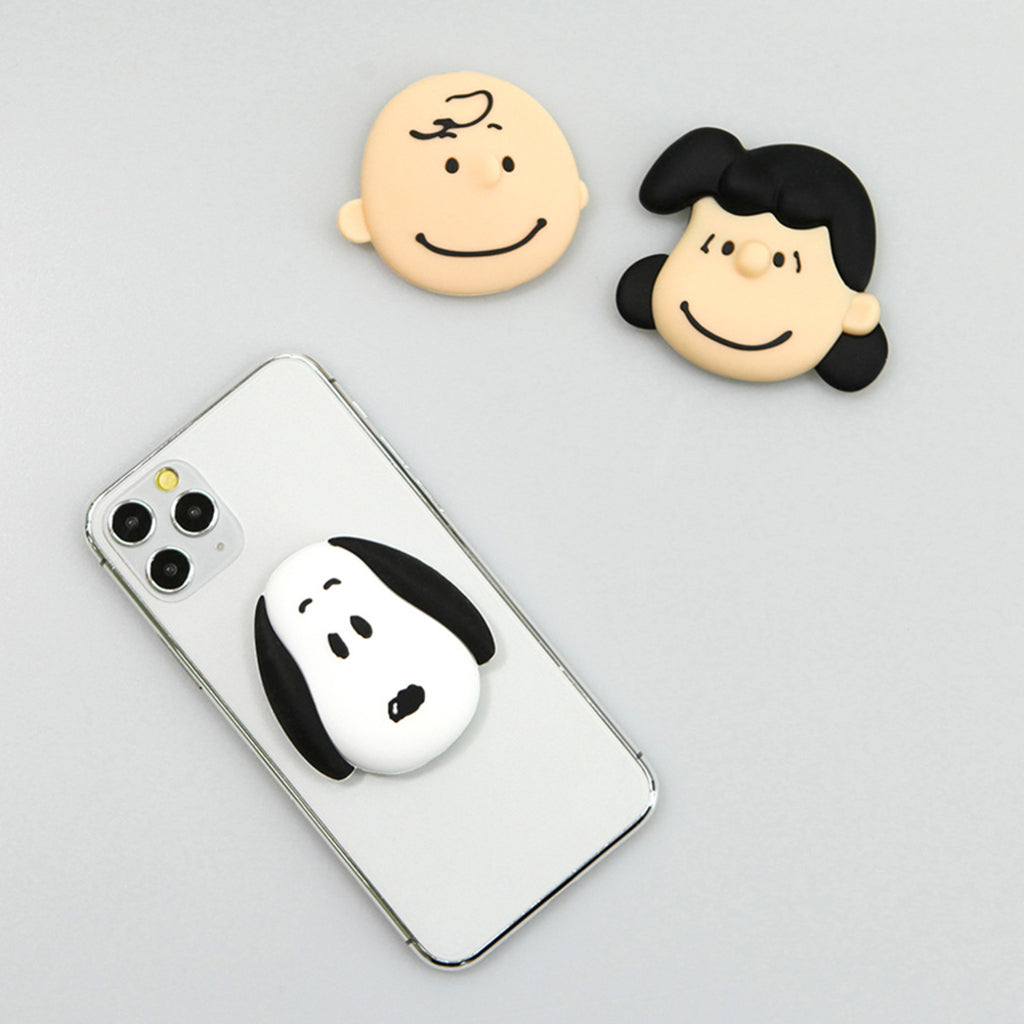 Peanuts Snoopy Character Face Figure Phone Holder Pop Tok Socket Tok Grip Tok Smart Tok