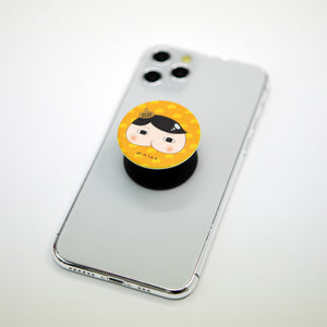 Butt Detective Character Face Phone Holder Pop Tok Socket Tok Grip Tok Smart Tok