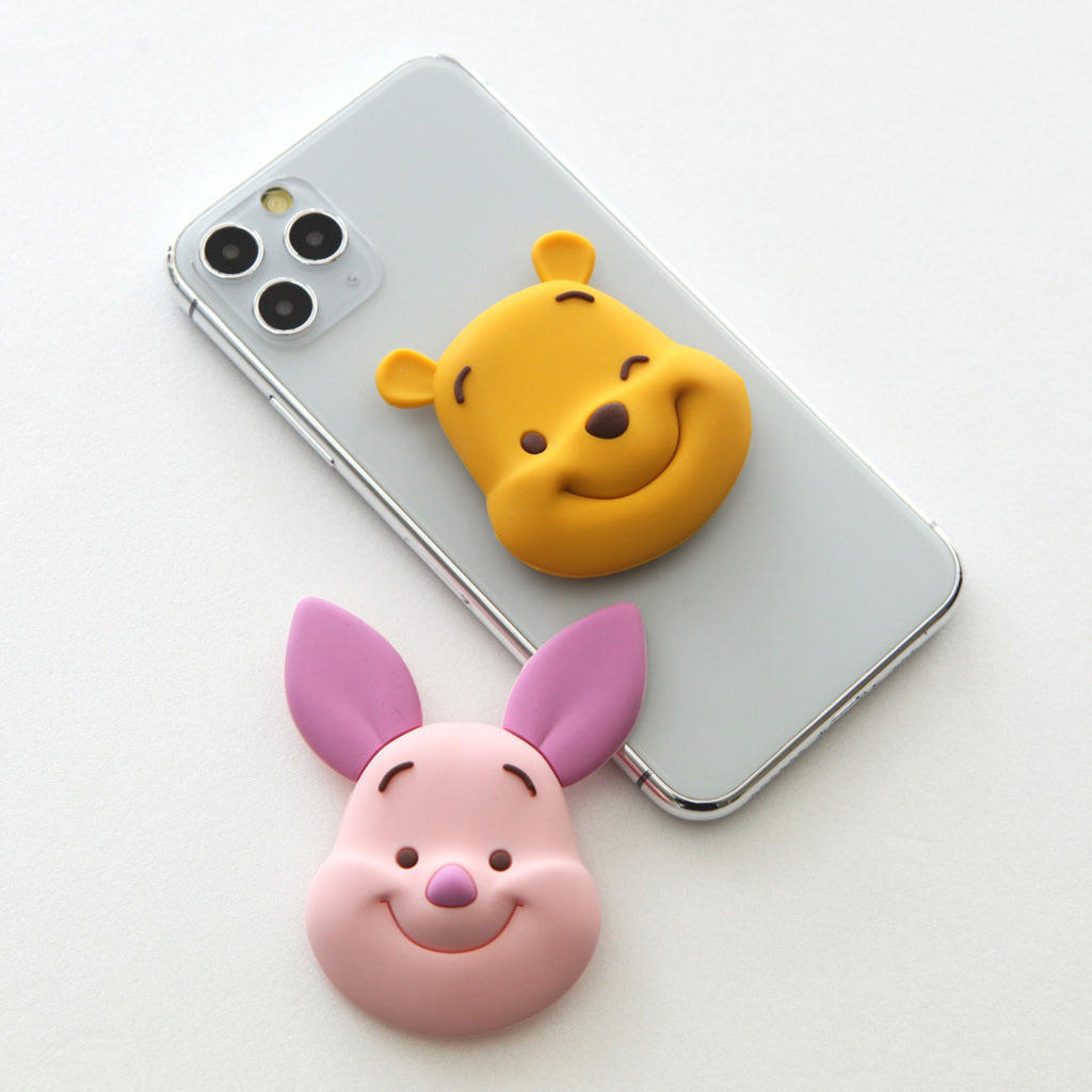 Disney Winnie the Pooh Character Figure Phone Holder Pop Tok Socket Tok Smart Tok Grip Tok