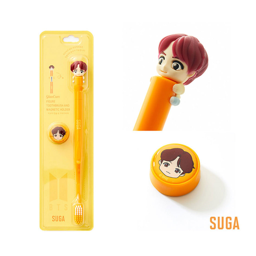 BTS Character Figure Toothbrush Magnet Set